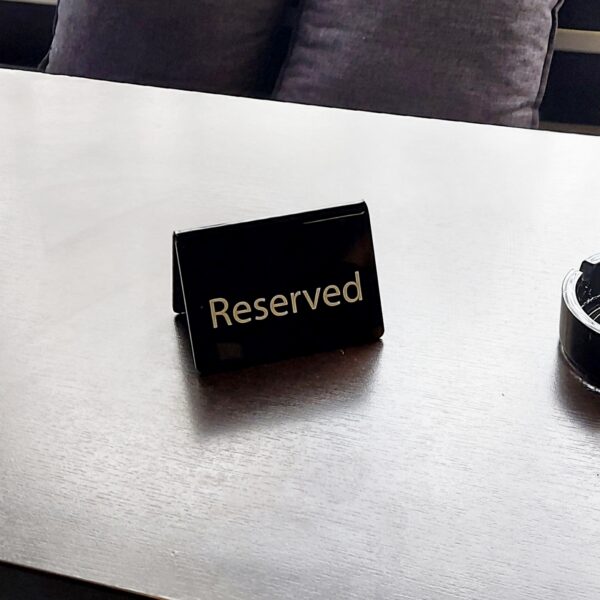 Štampane kliritne table/znak “RESERVED”, format A7