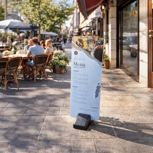 Stajaće info table namenjene su postavljanje informacija u prostoru ili kao elemenat za postavljanje cenovnika ili specifikacija ispred eksponata u prodajnim salonima. Postavite informacije u prostoru, brzo i jednostavno!