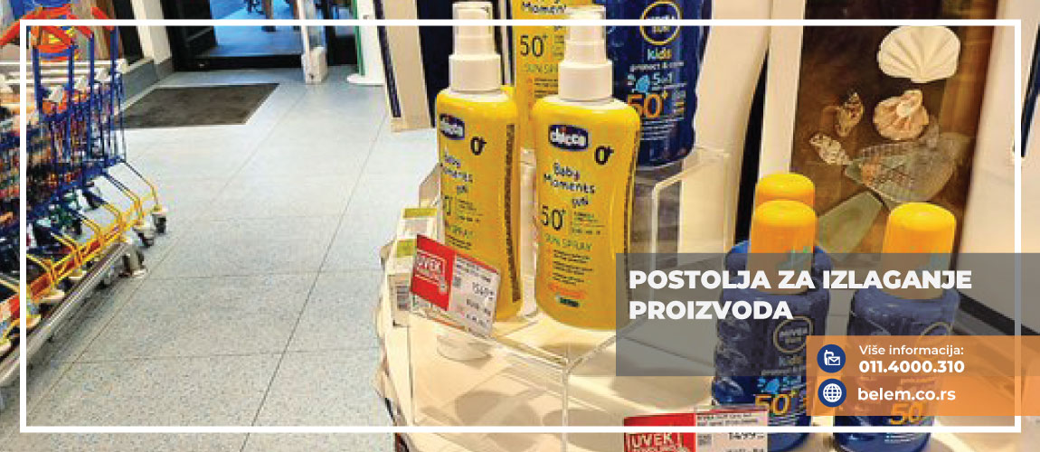 POSTOLJA ZA IZLAGANJE PROIZVODA