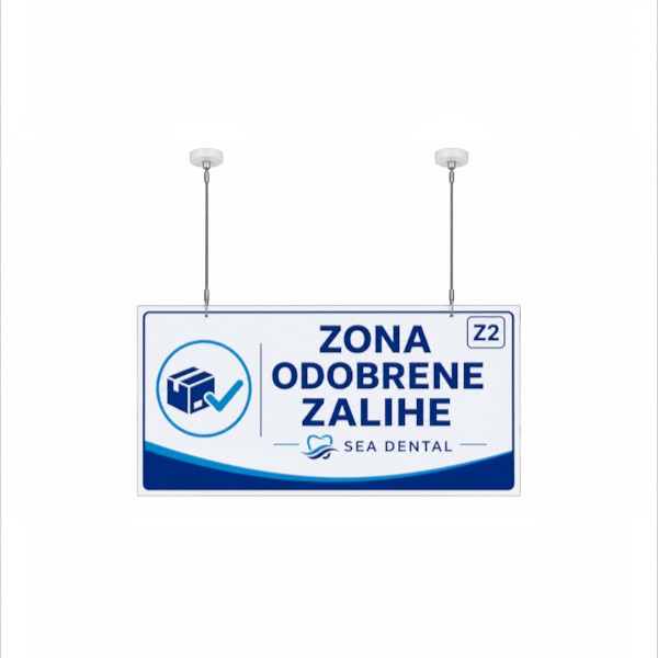Tabla je pogodna za informisanje, označavanje prostora, isticanje obavještenja i reklamnih poruka. Zahvaljujući kvalitetnoj štampi i mat završnoj obradi, sadržaj je jasno vidljiv, a tabla se lako uklapa u različite poslovne i javne prostore.