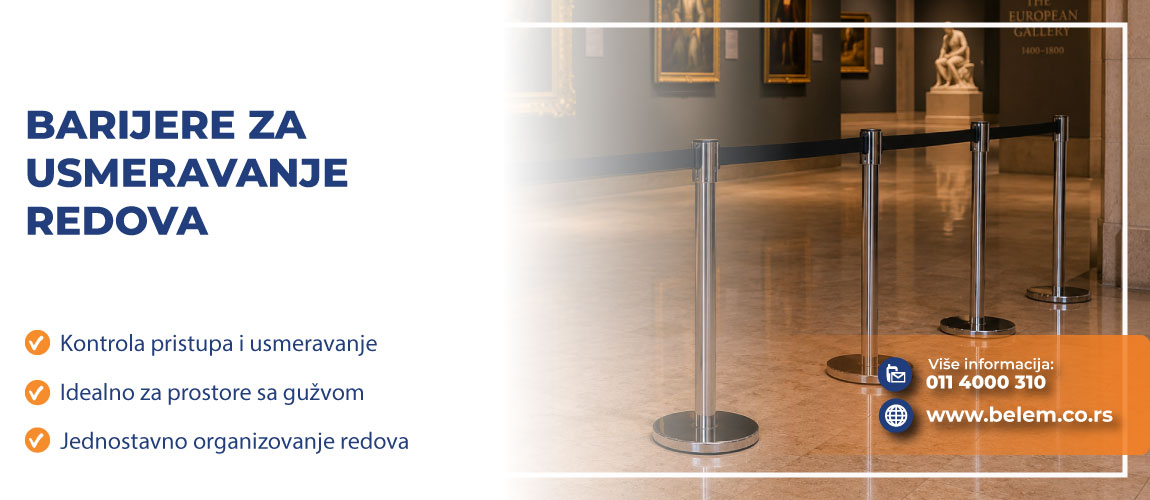 BARIJERE ZA USMERAVANJE REDOVA I ORGANIZOVANJE ČEKAONICA