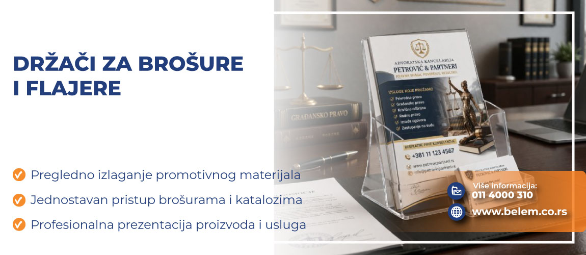 DRŽAČI ZA BROŠURE I FLAJERE